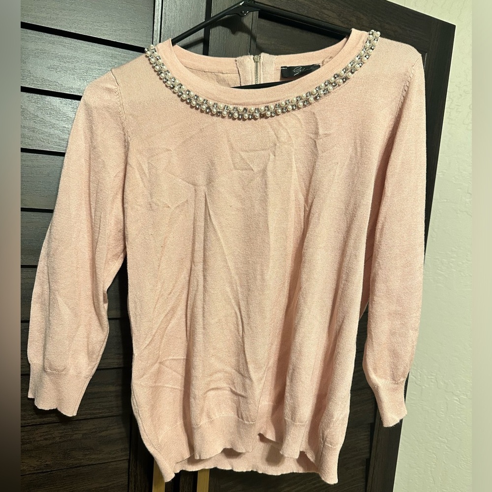 Pink glam sweater
